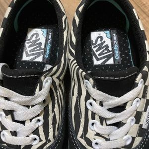 Zebra/ checkered vans